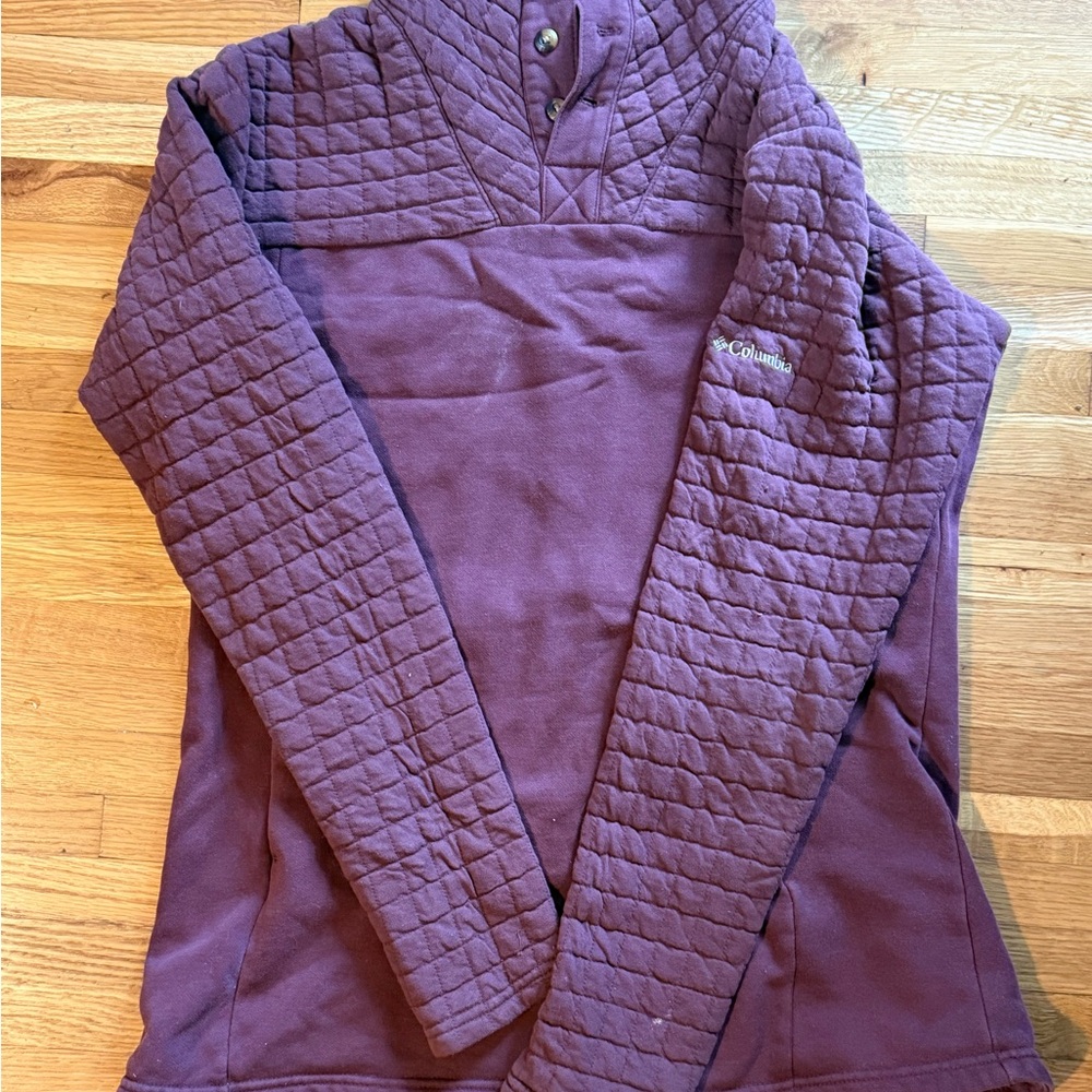 Columbia Women's Large Burgundy Quilted Pulliver